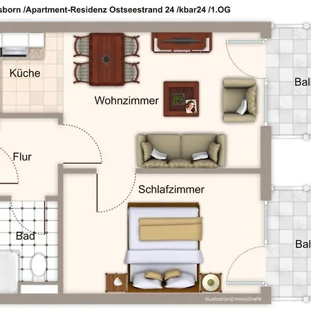 شقة Apartment-residenz Ostseestrand Apartment-residenz Ostseestrand 24